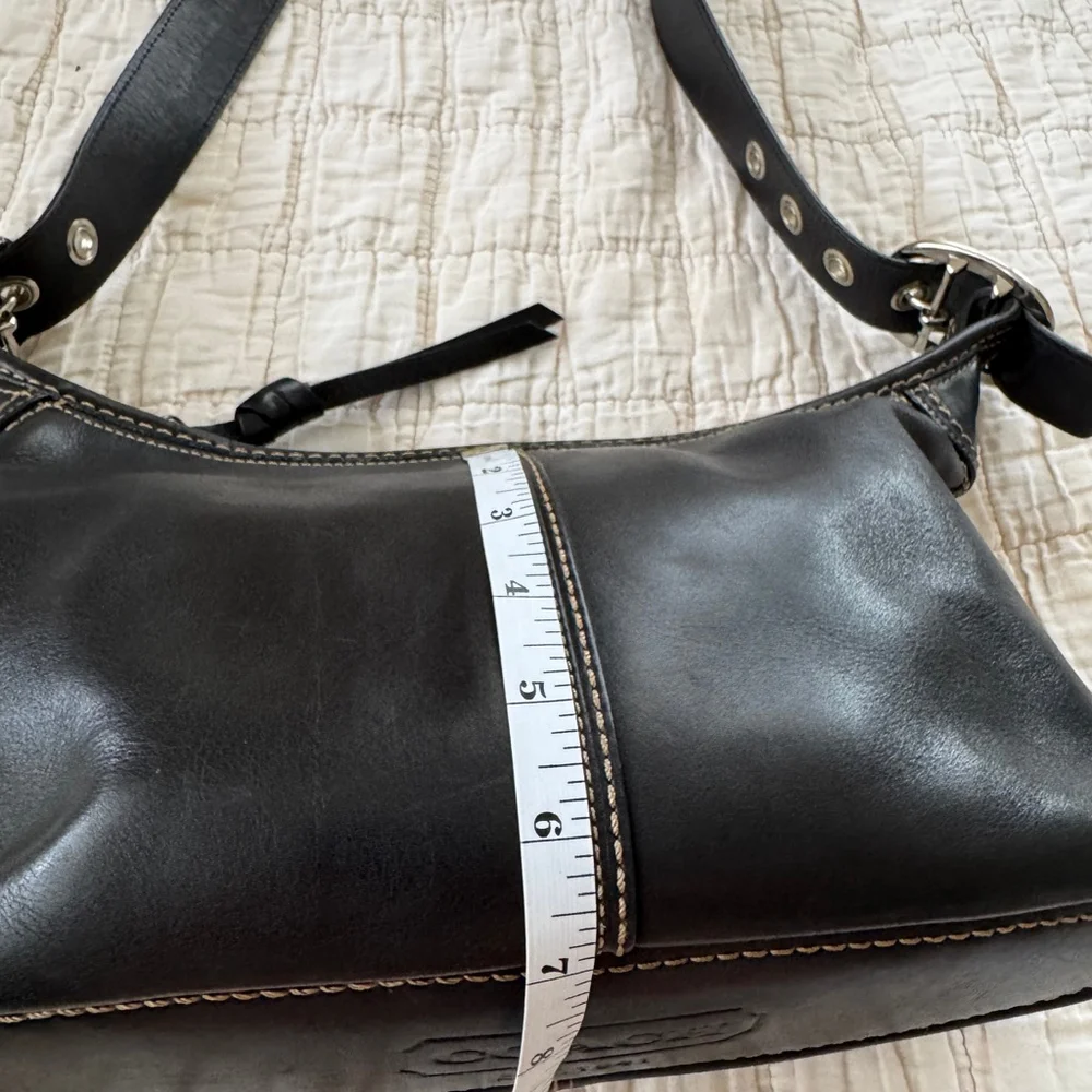 Coach Black Leather Crossbody / Shoulder Bag • F18854 - Picture 9 of 11